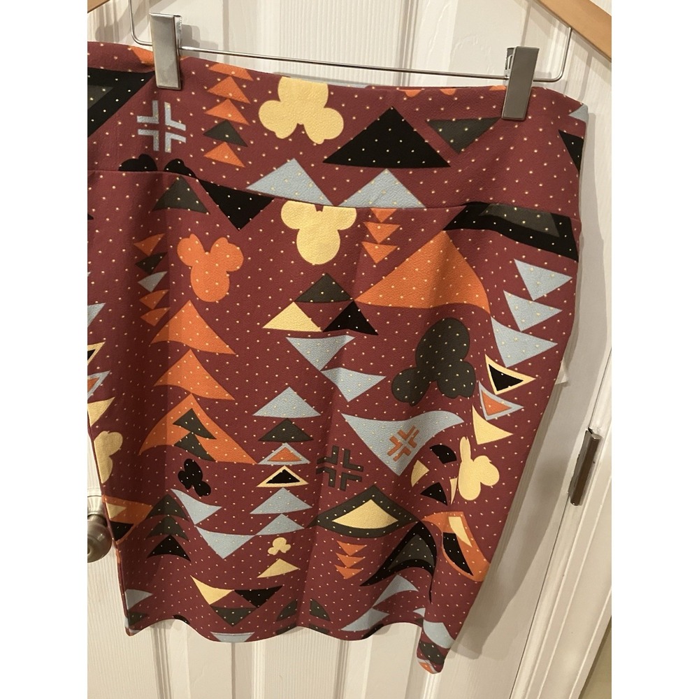 NWT LULAROE DISNEY MIickey MOUSE Silhouette Cassie Pencil Skirt Size 2x